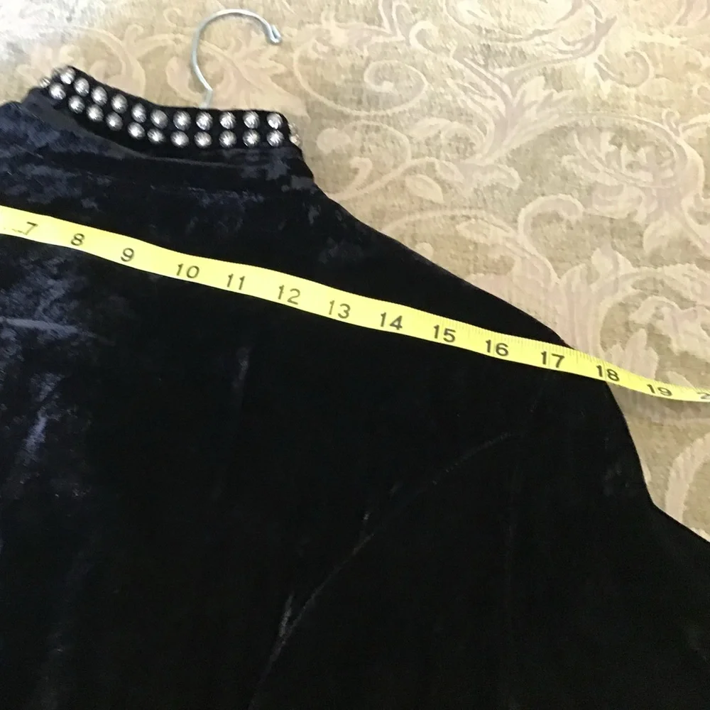 Double D Ranch Black Velvet Long Sleeve Dress - Picture 10 of 14